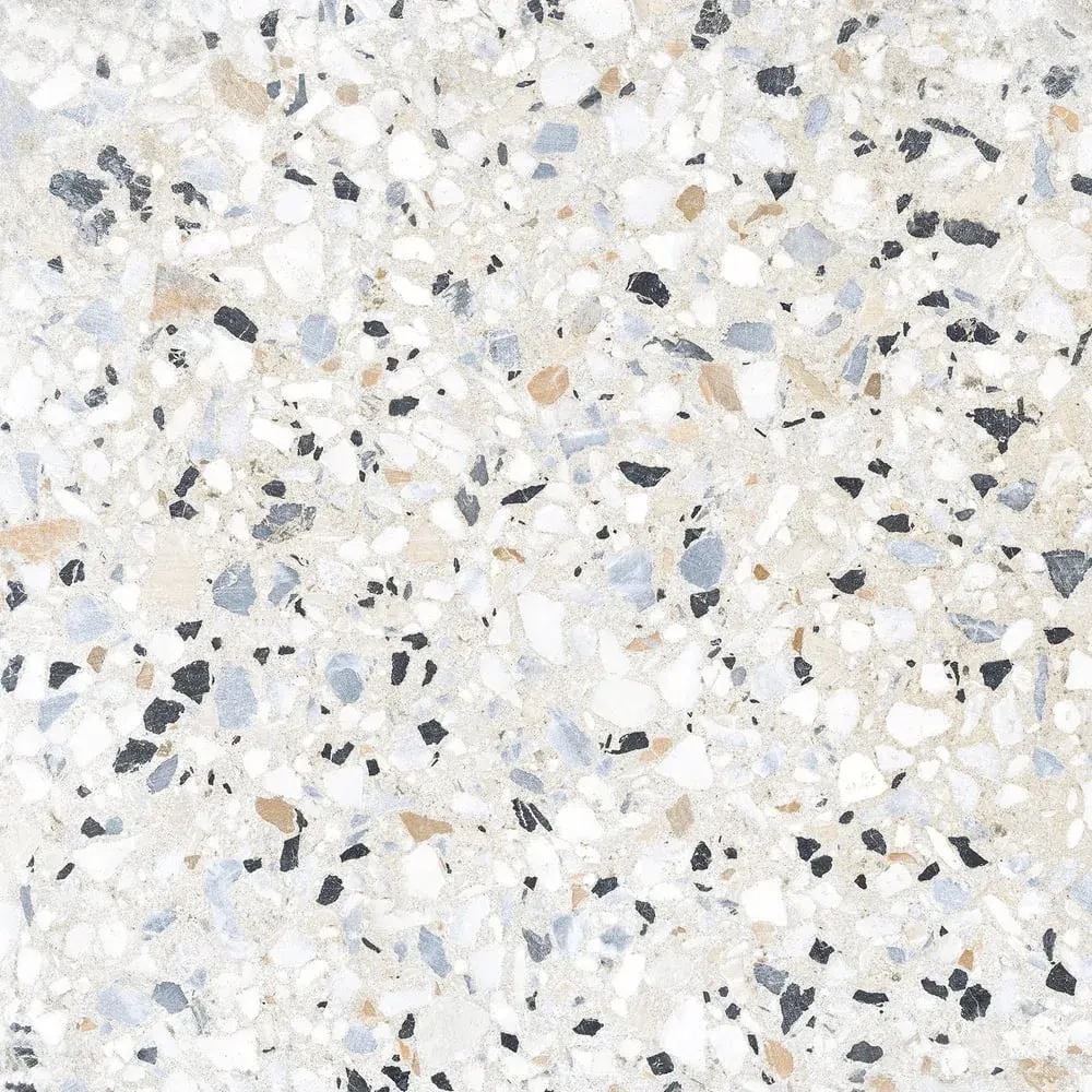 Керамогранит Alma Ceramica GFA57TRZ07L Terrazzo 57x57 белый лаппатированный под камень