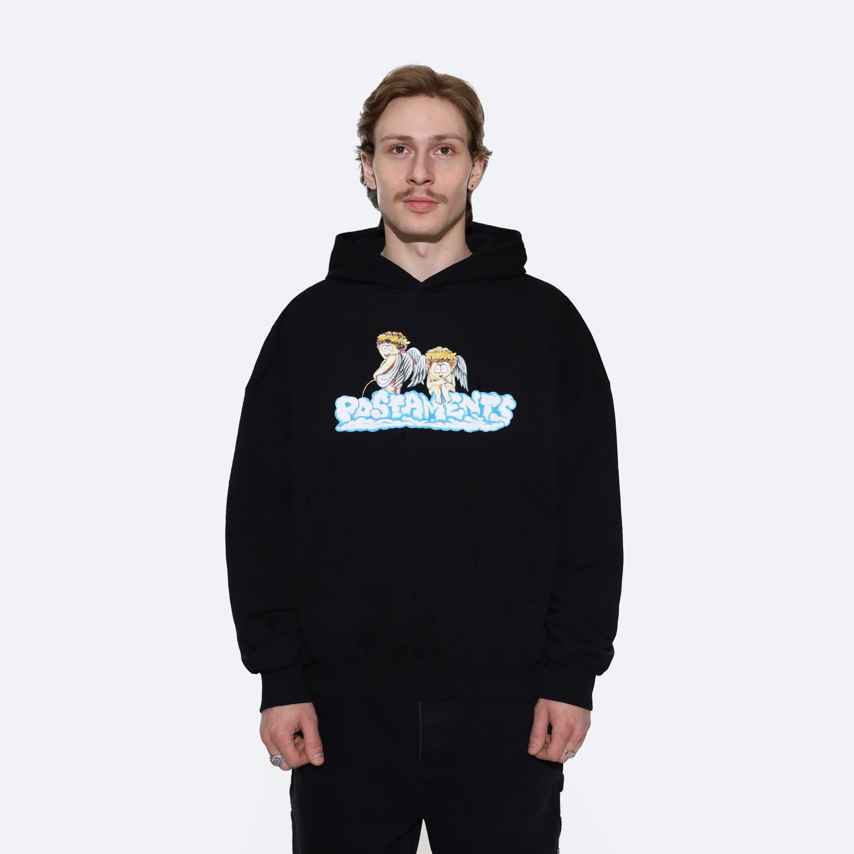 Худи Postaments Cupids (black) артикул: - купить в магазине Дайс