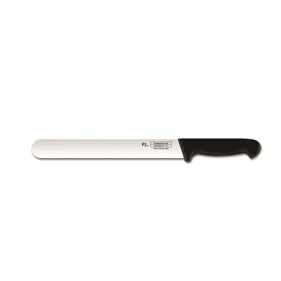 Нож для нарезки ломтиками 30 см PRO-Line черная ручка P.L. Proff Cuisine