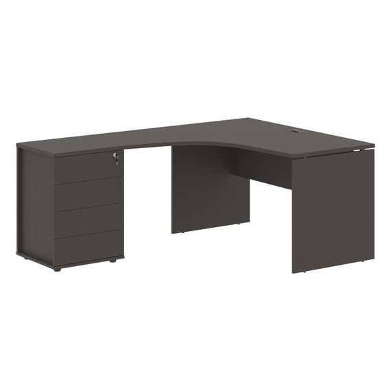 Стол эргономичный с тумбой EDCET 1318(L)  1360х1880х750 EDIS