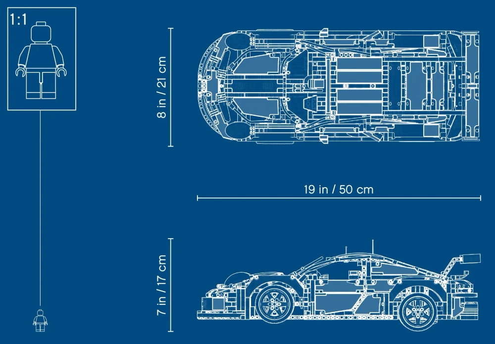 Конструктор LEGO Technic 42096 Porsche 911 RSR