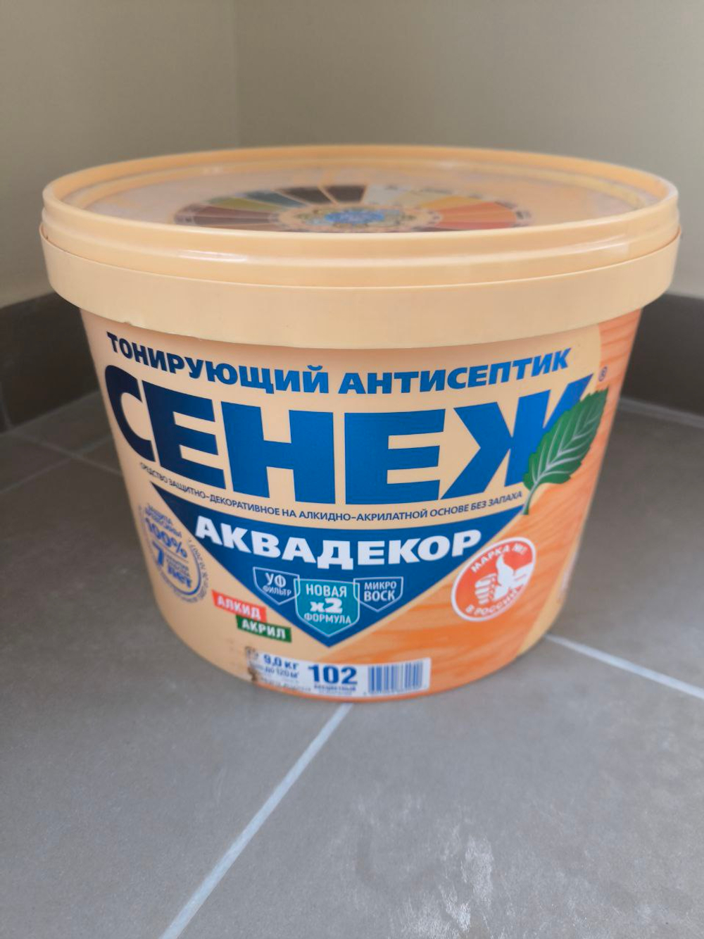 Тонирующий антисептик "СЕНЕЖ АКВАДЕКОР" бесцветный 2,5кг