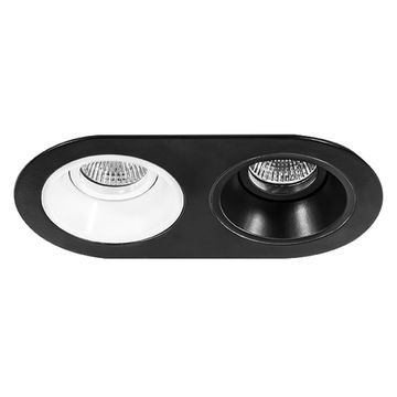 Встраиваемый точечный светильник D6570607 черный/белый Domino Lightstar