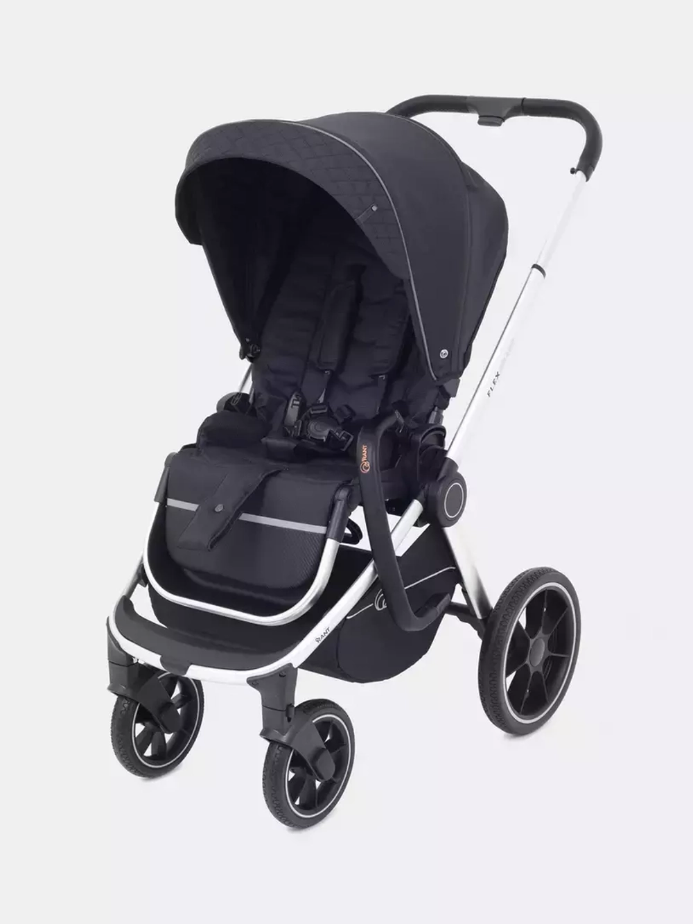 Коляска детская "FLEX GRAND" (2в1) RA072 Midnight Black + сумка