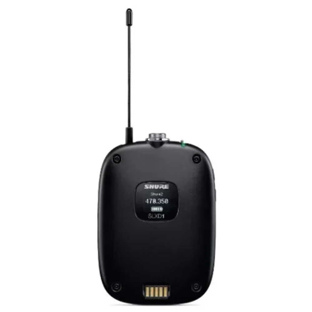 Shure SLXD14/93 — цифровая радиосистема с поясным передатчиком SLXD1 и петличным микрофоном WL93