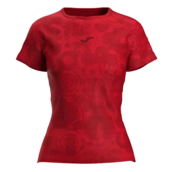 Женская теннисная футболка Joma Challenge Short Sleeve - red