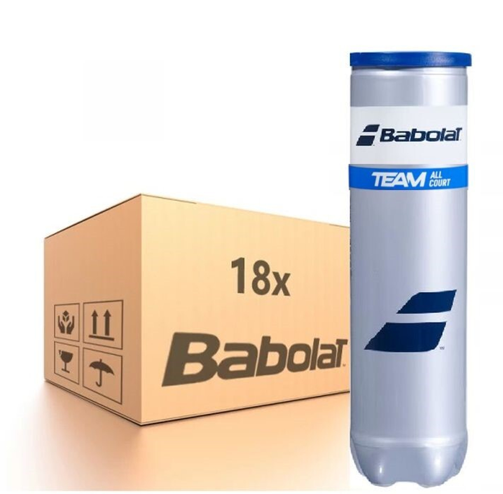 Упаковка теннисных мячей Babolat Team All Court - 18 x 4B