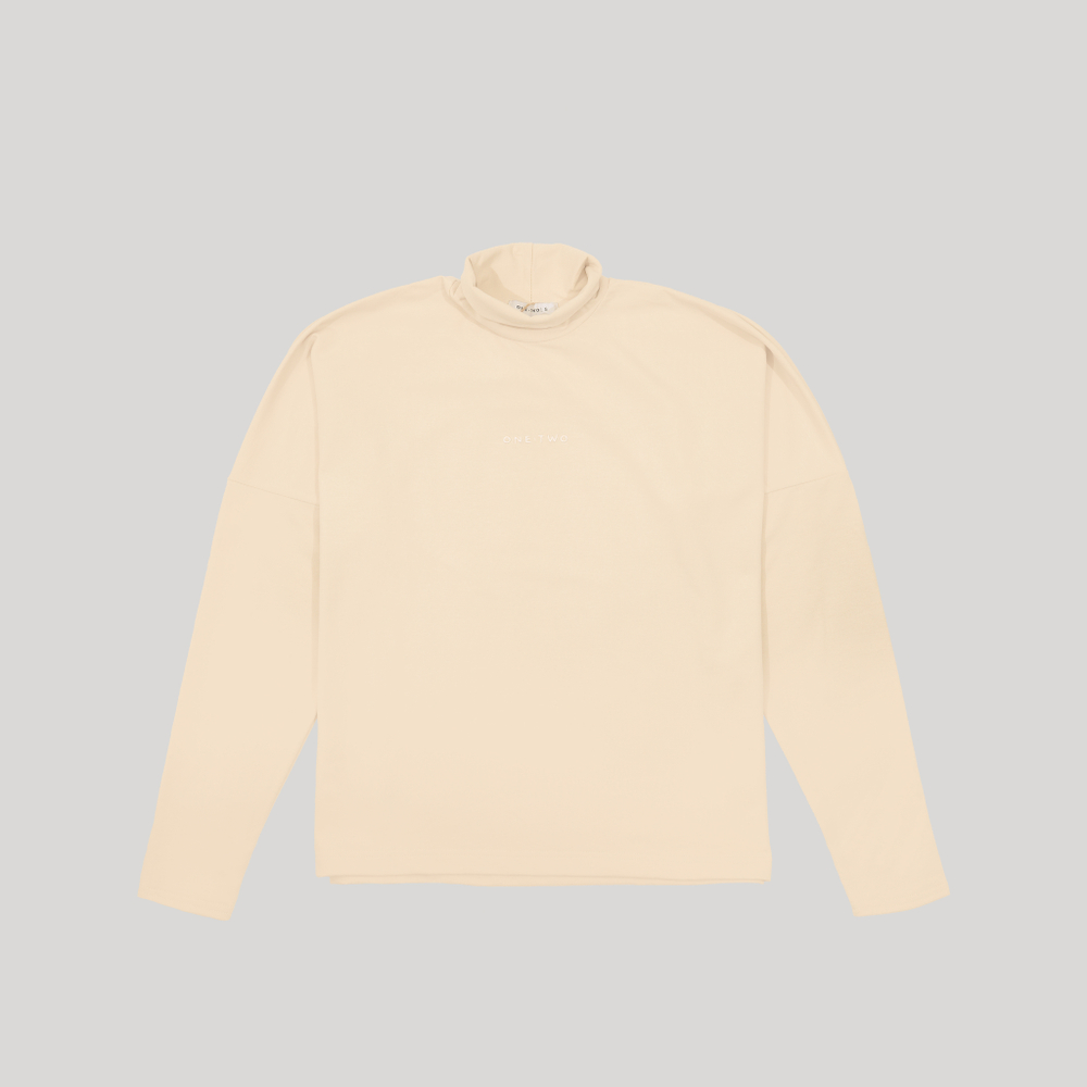 LS High Neck LOGO Moonbeam