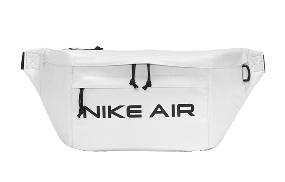 Nike Polyester Crossbody Bag, Shoulder Bag, Sling Bag, Fanny Pack Small Unisex Gray White