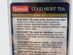 Травяной чай с добавками Gurman's Good Night Tea в жестяной банке 60 г (Литва)
