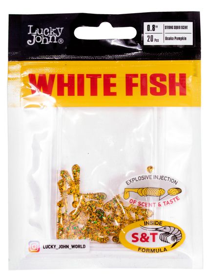 Слаги съедобные искусственные LJ Pro Series White Fish 0,8in (02.00)/PA19 20шт.