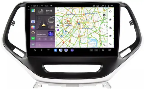 Магнитола для Jeep Cherokee 2014+ - Kuberg EW-1253 QLed+2K, Android 13, Быстрейшая, CarPlay, 4G SIM-слот