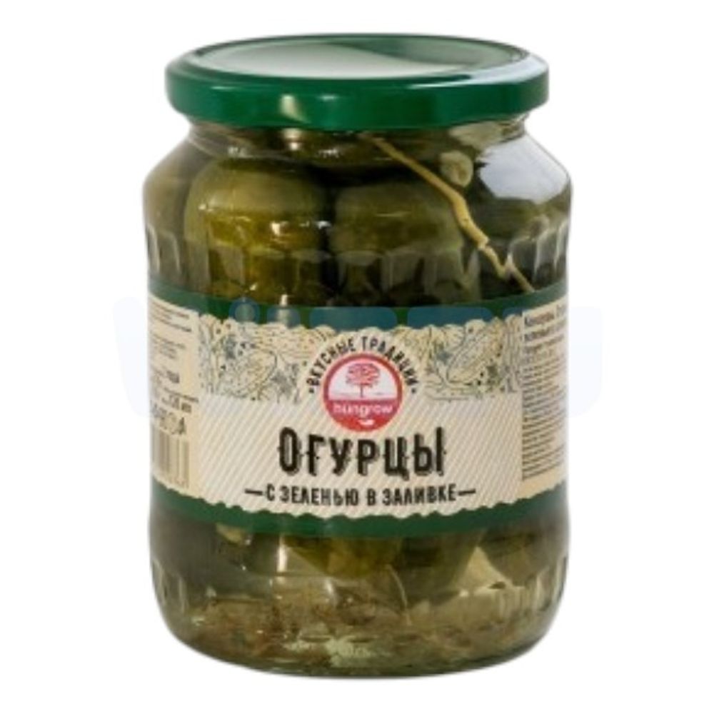 Огурцы Хангров маринованные Гост ст/б 670г