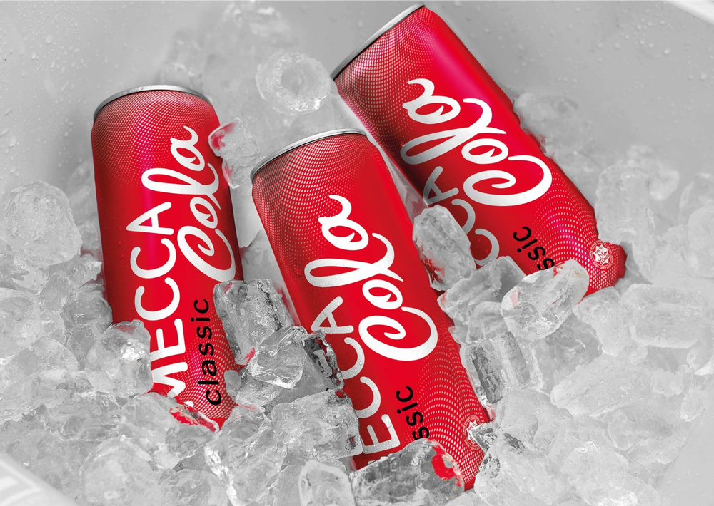 Напиток безалкогольный сильногазированный. ЖБ. 0.45л. Mecca Cola 1/12