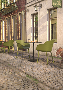 Кресло пластиковое SHELL-P Armchair