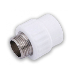Муфта комбинированная Valfex с наружной резьбой 20х1/2", белый 10130020 ( упак 8 шт )