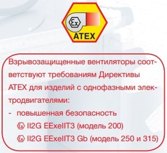 Вентилятор взрывозащищенный TD 800/200 ATEX EEXEIICT3 Soler &amp; Palau (взрывозащищенный)