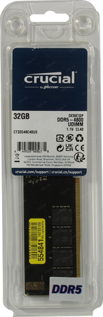 Модуль памяти Crucial <CT32G48C40U5> DDR5 DIMM 32Gb <PC5-38400> CL40