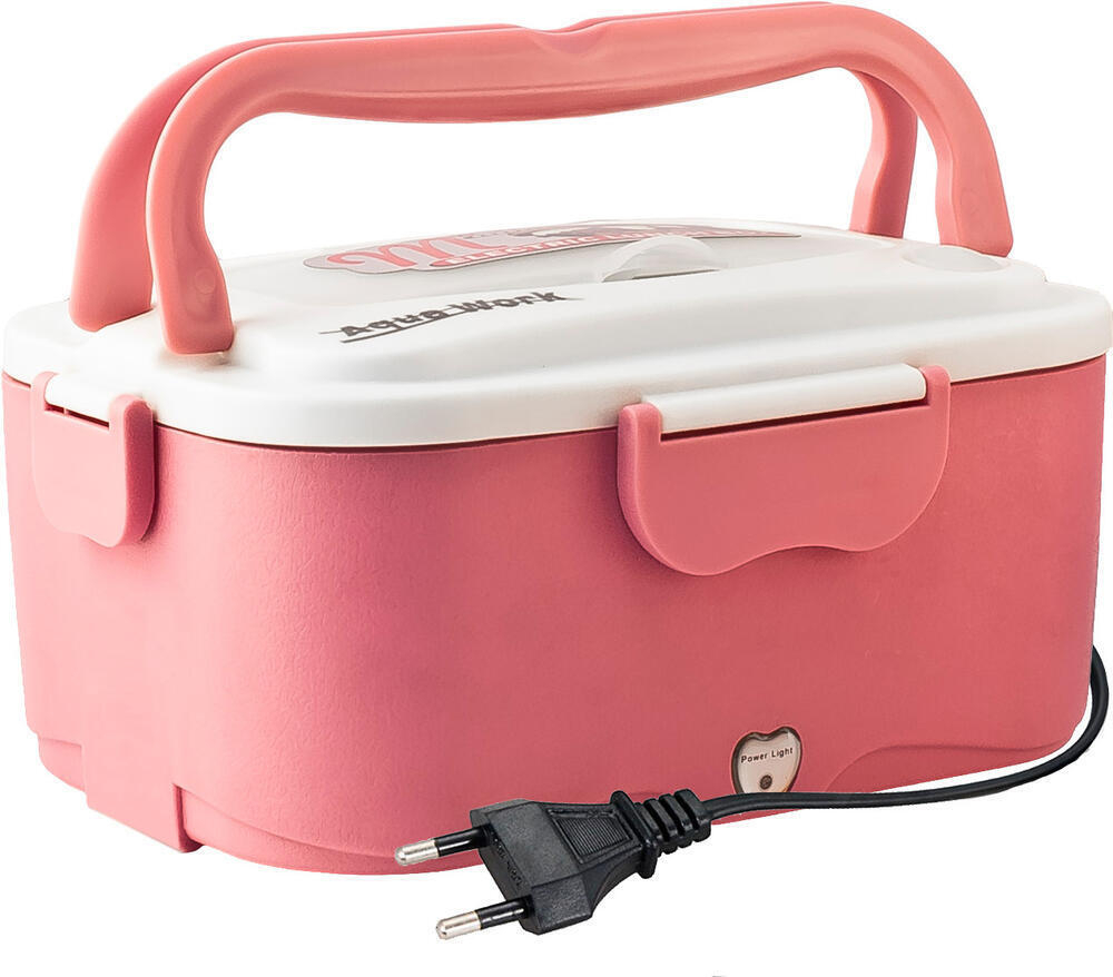 Автоланчбокс с подогревом Aqua Work 12 вольт (pink)