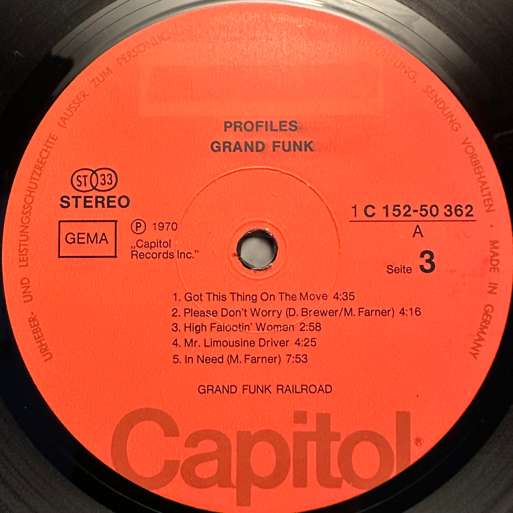 Grand Funk Railroad - On Time / Grand Funk 2LP (Германия)