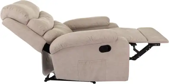 Кресло для дома Бюрократ _Han бежевый металл черный на ножках (_HAN/BEIGE)
