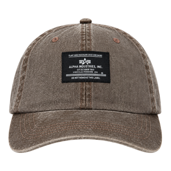Бейсболка Alpha Industries Battlewash Cap Hickory (Коричневый)