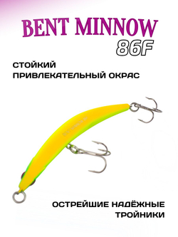 Воблер минноу Bent Minnow 86F 7 г цвет #MO-12