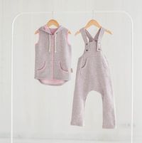 Комбинезон на лямках "Розовый меланж"