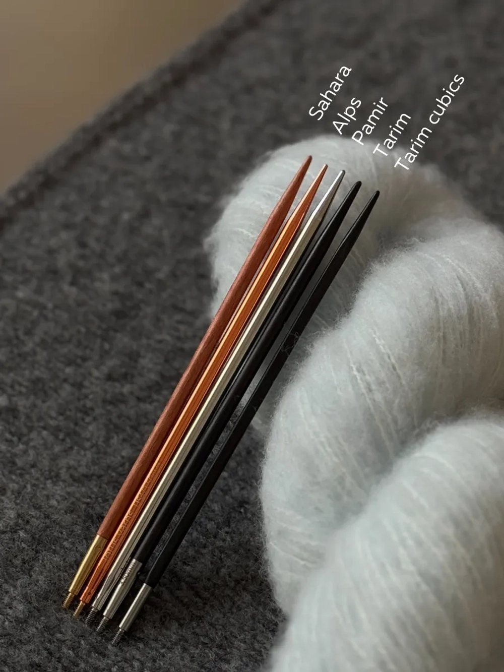 набор алюминиевых спиц Lotus Yarns Alps 13 см