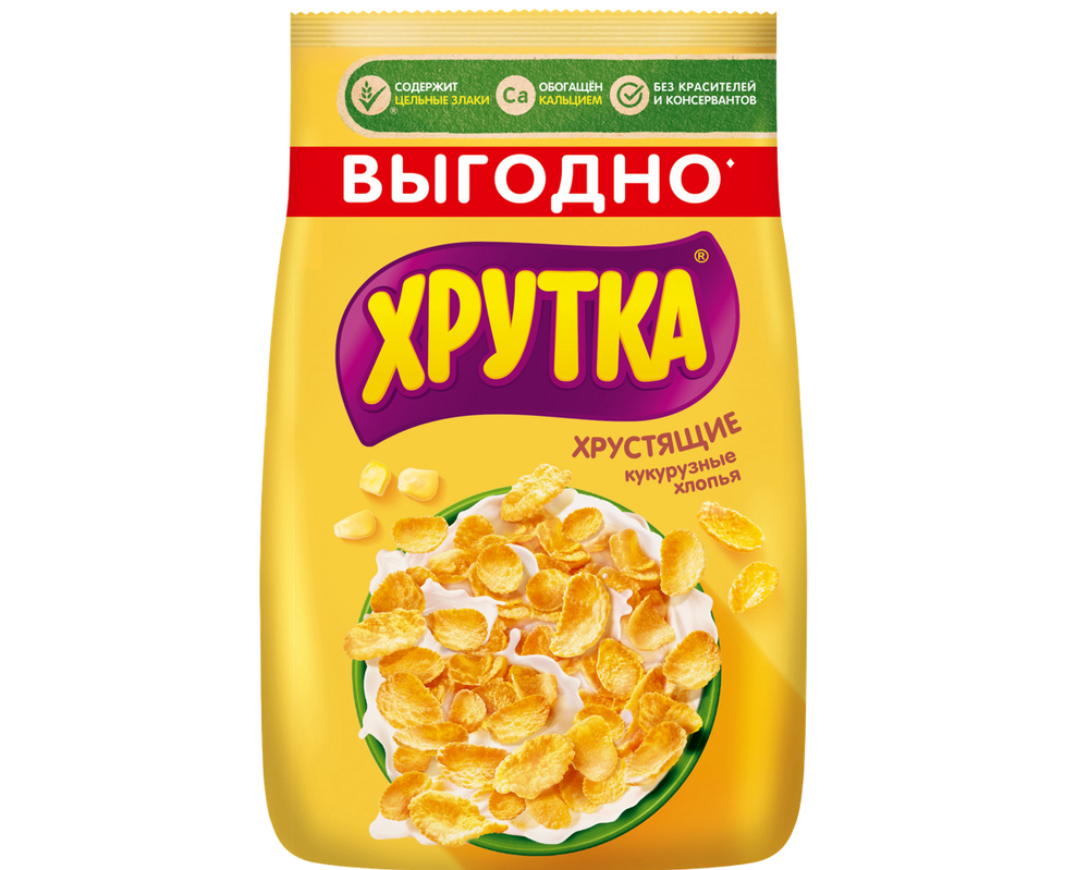 Готовый завтрак Нестле Хрутка Кукурузные хлопья 700г, шт