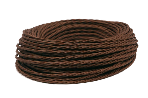 Ретро провод витой Шоколад Interior Wire Twist ПРВ-ШКД / 3х4