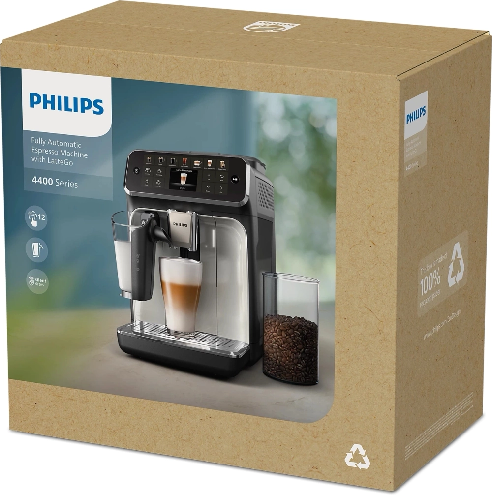 Кофемашина Philips EP4446/70 1500Вт черный