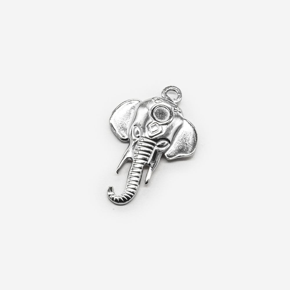 Подвеска "Elephant" 28,2*19,2мм, сталь без покрытия