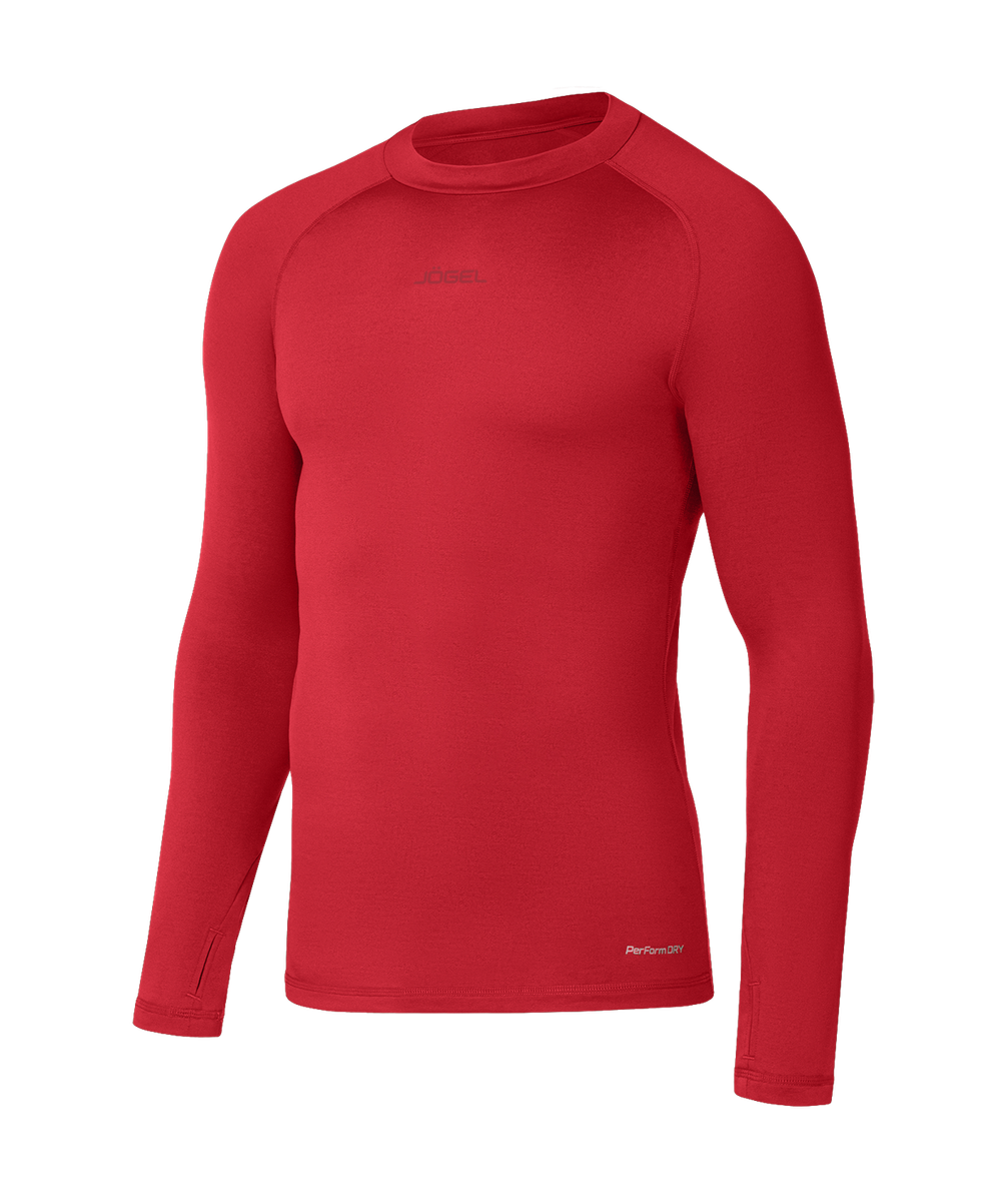 Джемпер компрессионный утепленный JOGEL CAMP PerFormDRY Baselayer Top Warm, красный