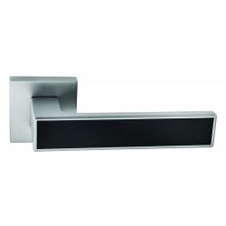 Ручка раздельная ABRISS R21.120 MCP/BL матовый хром/черный