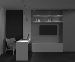 Трековый светильник Technical TR157-1-12W4K-PT