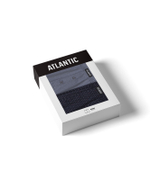 Мужские трусы боксеры Atlantic, набор из 2 шт., хлопок, темно-синие + голубые, 2MBX-062