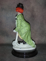 Статуэтка. Полистоун. Клоун на самокате. Capodimonte. Италия