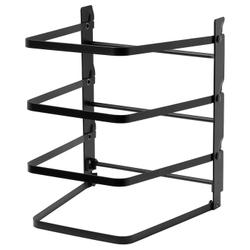 IKEA SVARTABBORRE  (ИКЕА СВАРТАББОРРЕ)  -  Подставка для противней - складная чёрная 27x26x33 см