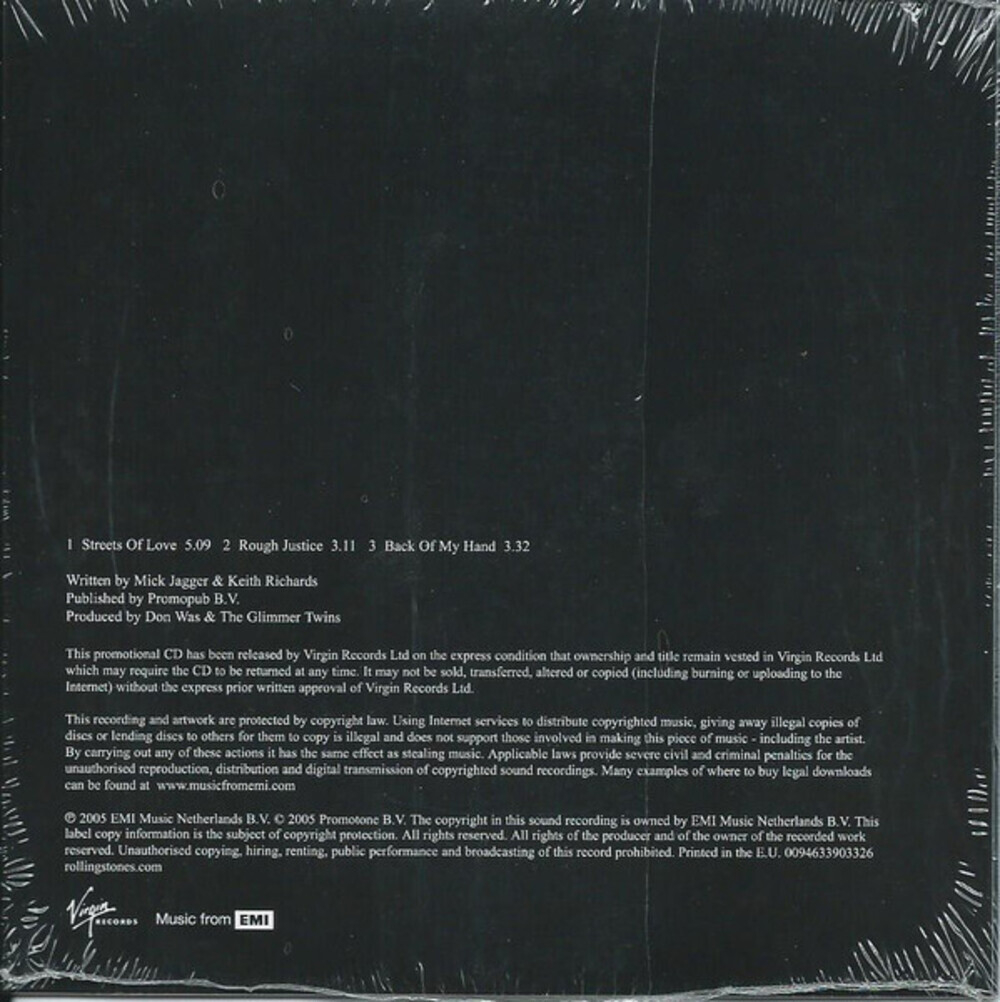 The Rolling Stones / Streets Of Love / Rough Justice / Back Of My Hand (CD Single)