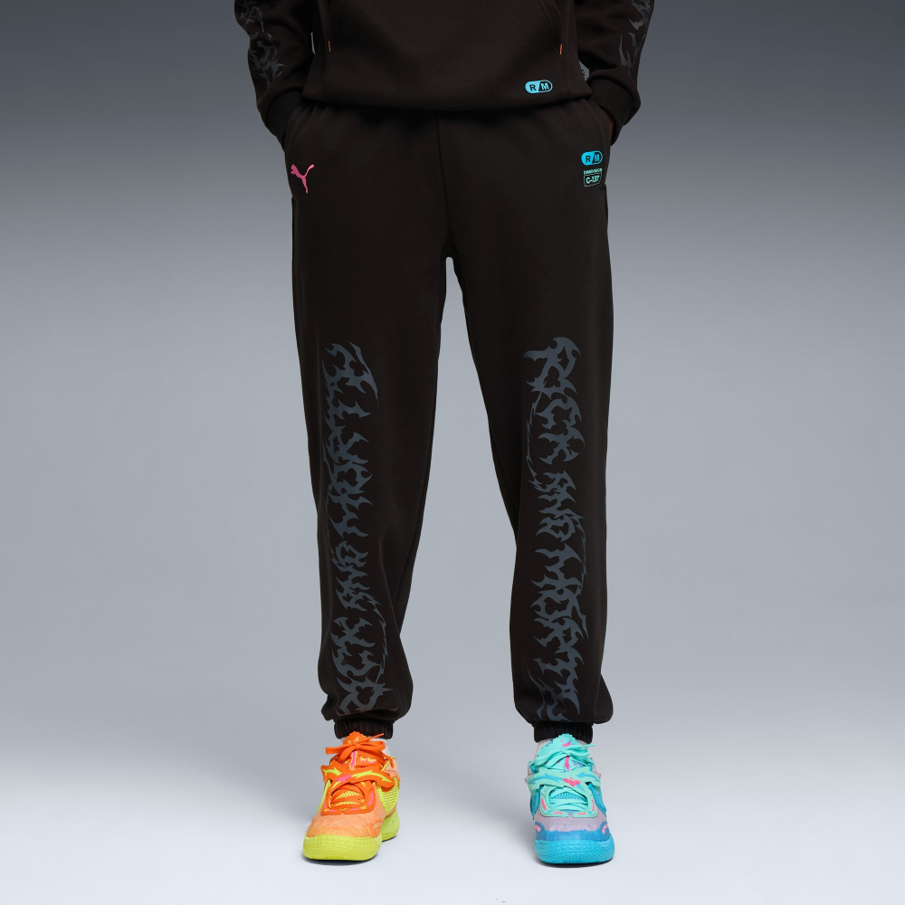PUMA X RICK AND MORTY СПОРТИВНЫЕ БРЮКИ, ЧЕРНЫЙ