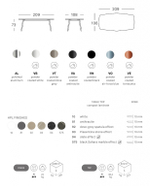 Стол ламинированный Scab Design Squid, терракотовый, тортора шпатель
