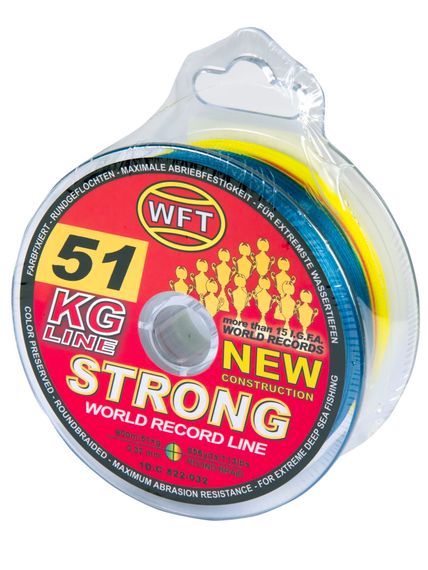 Леска плетёная WFT KG STRONG Multicolor 600 м, 0,32 мм