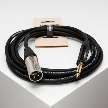 Кабель инструментальный, XLRM-6.35мм моно, 1.5м, SHNOOR IC124-XMJM-1,5m