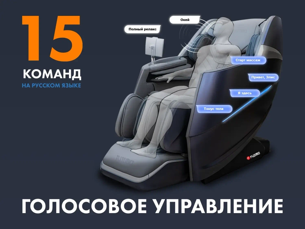 Массажное кресло FUJIMO 氣 Combat 4D Шампань