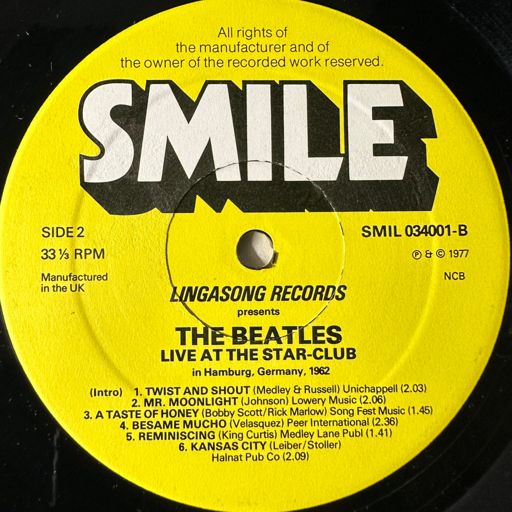 The Beatles ‎– Live! At The Star-Club In Hamburg, Germany; 1962 2LP (Скандинавия 1977г.)