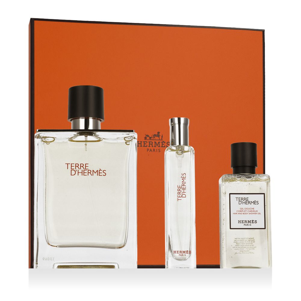 Hermès Terre D'Hermès EDT 100 ml + EDT 15 ml + SG for Body &amp; Hair 40 ml (man) 1 pcs