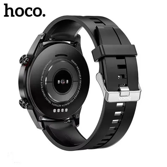 Смарт-часы Hoco Y2, 1.3", 240х240, IP68, BT3.0+4.0, 290 мАч, поддержка вызова,шагомер,черные