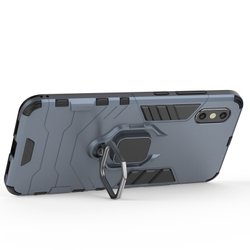 Противоударный чехол с кольцом Panther Case для Mi 8 БЕЗ ОТПЕЧАТКА ПАЛЬЦА