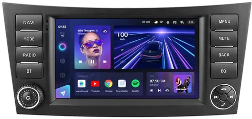 Магнитола для Mercedes-Benz E (W211) 2002-2010, CLS W219 - Teyes CC3 дисплей 7" QLED на Android 10, Быстрая, CarPlay, 4G SIM-слот